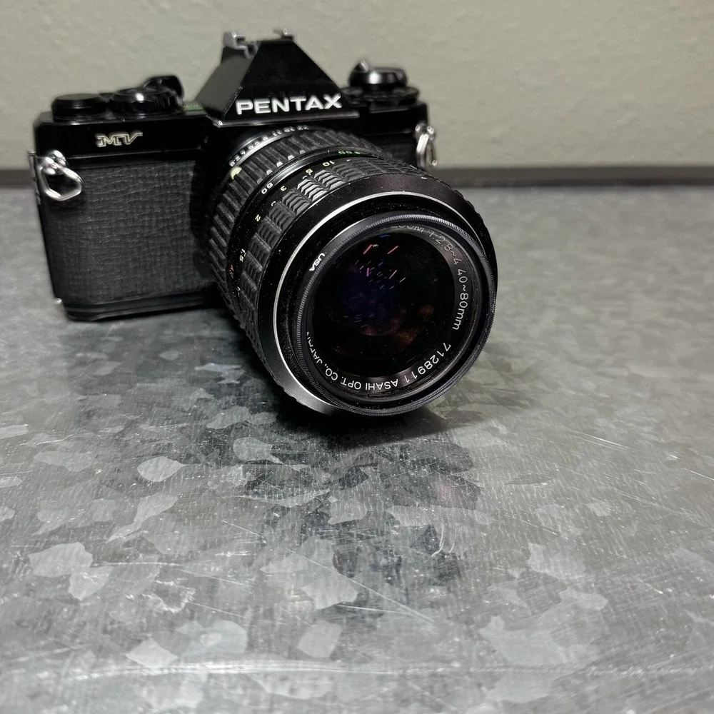 Asahi Pentax MV 1 35mm SLR Film‎ Camera SMC Pentax-M Zoom 1:2.8 ~ 4 40 ~ 80 mm